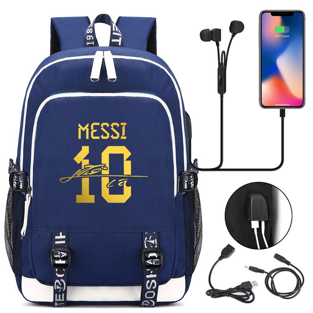 Large Capacity Schoolbag with Shoulder Strap; Student Three-piece Pencil Case Set