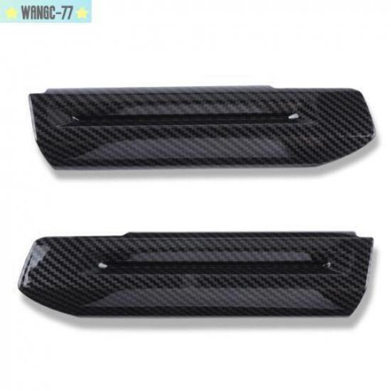 Interior Door Armrest Handle Decor Cover Trim For Ford Mustang 2015+Carbon Fiber