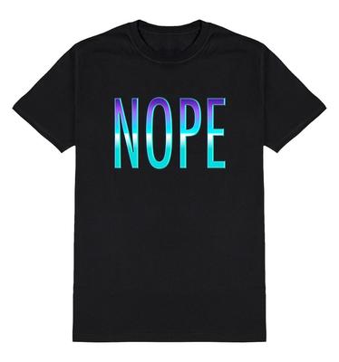 NOPE Pánské tričko Neonové Vtipné Sarkasmus Humor Slogan Bavlna