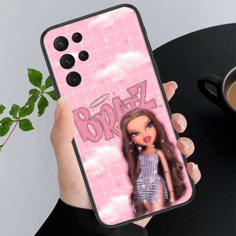 Cute Bratz Doll Phone Case for Samsung Galaxy A55 A15 A54 A52 A33 A34 A35 A25 A05s A05 A22 A24 M34 M54 M23 M14