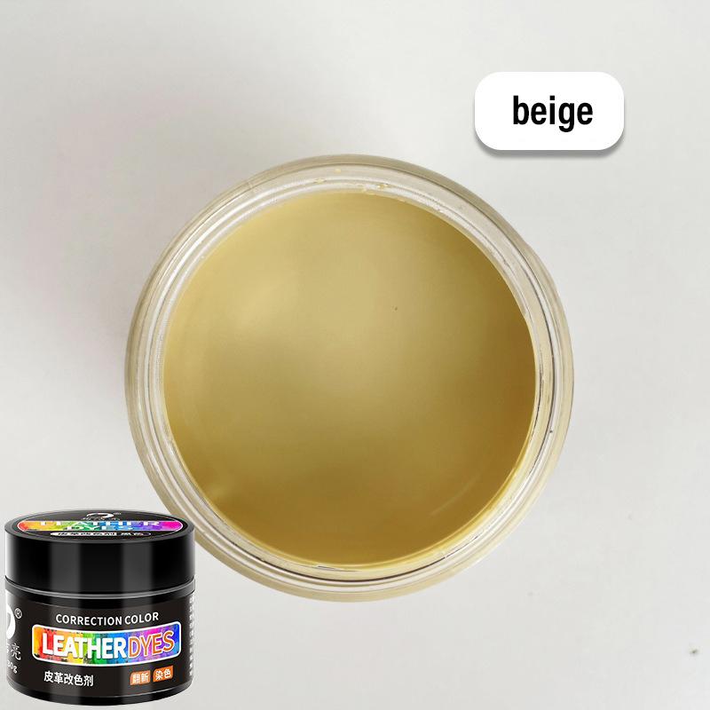30ml Pintura para Cuero de Coche Crema para Zapatos Coloreado para Bolso Sofá Asiento de Coche Arañazo Tinte para Cuero Marrón Reparación Restauración Pintura de Cambio de Color