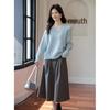 MOKANA Women's V-Neck Long Sleeve Knit Sweater