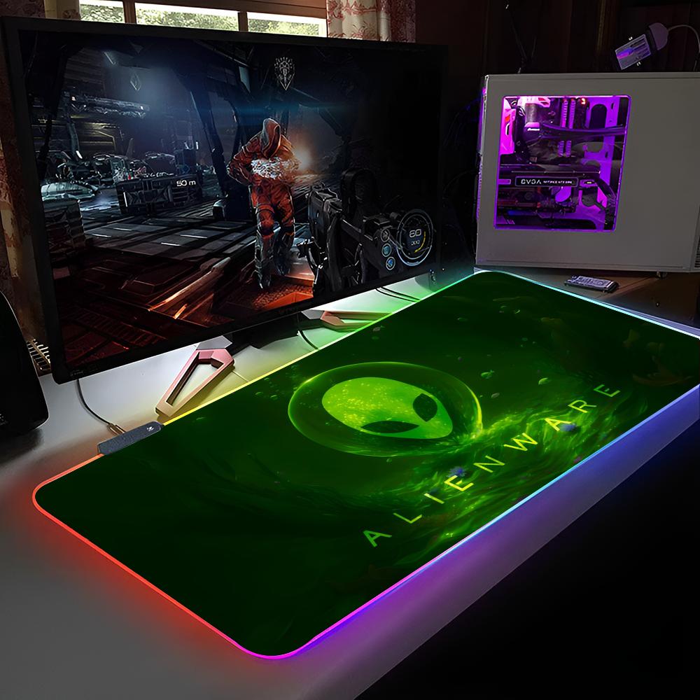 Alienware Mouse Pad RGB Backlit Mouse Pad Laptop Mouse Pad Laptop Gamer Computer Desk Gaming Accessories