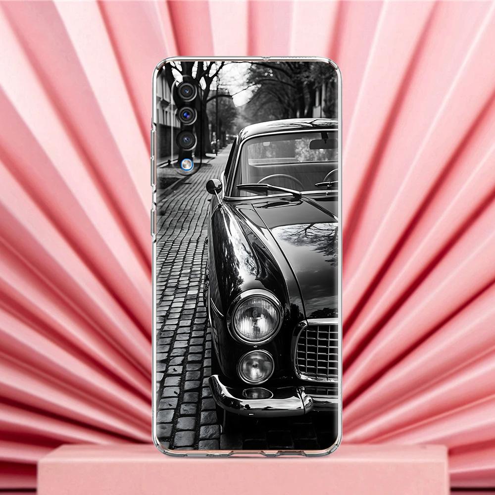 Phone Case For Samsung A56 A36 A26 A24 A16 A14 A12 A32 A50 A70 A20E A22 A40 A34 A54 A42 A52 5G A04s A06 Cover Black White Car