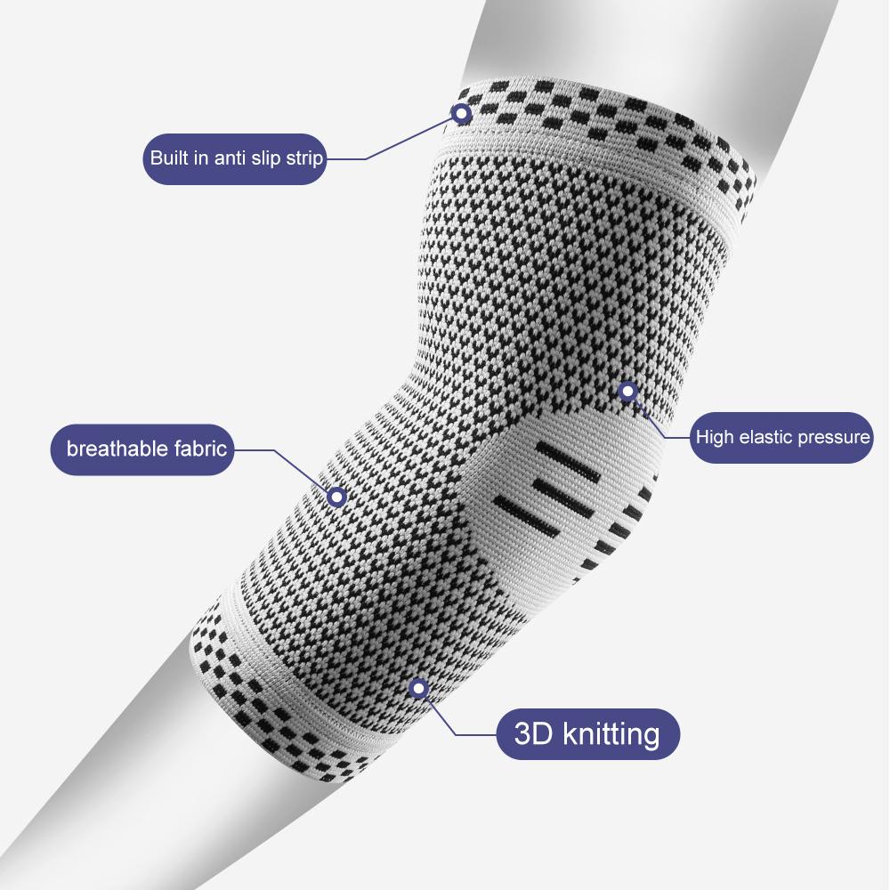 1Pc Elbow Compression Sleeve For Tendonitis – Medical Compression Support, Arm Brace For Tennis Injuries, Bursitis Relief Sleeve