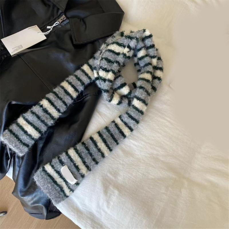 Knit Scarf for Women Long Skinny Belt Necktie Neck Scarf Girls Photo Props Long Neckerchief Skinny Scarf Necktie