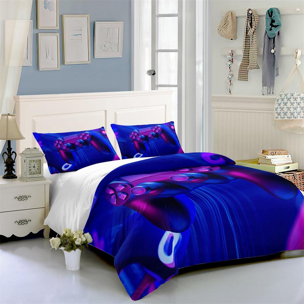 

Постельное белье с 3D игровым принтом, домашние покрывала, королевский размер, постельные принадлежности, роскошное пододеяльник, дышащий пододеяльник для подростков EU Single 135x200cm