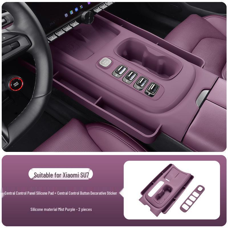 Silicone Non-slip Protective Sticker for Xiaomi SU7 Central Control Panel Interior Accessories