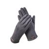 Warm Suede Gloves For Women, Plus Velvet Gloves For Outdoor Cycling And Driving, Cold-proof Winter Screen Gloves