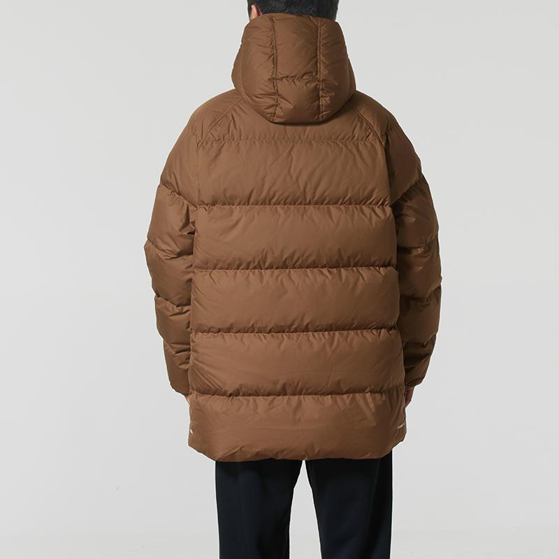 Nike Water-Resistant Hooded Duck Down Outdoor Warm Casual Jacket Men Jacket Mousse-Forest-Brown IB2974-235