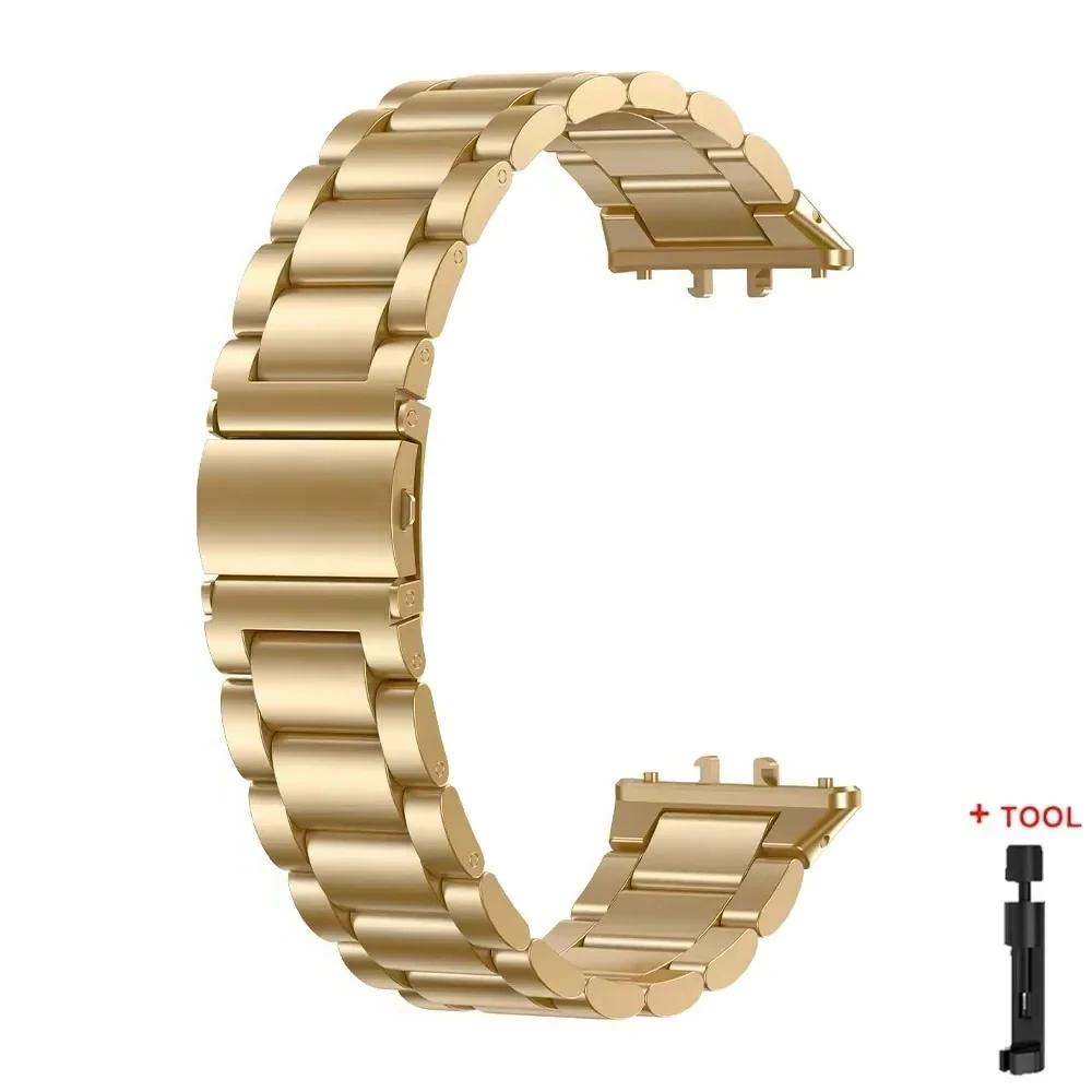 Stainless Steel Strap For Samsung Galaxy Fit 3 Metal Bracelet Luxury Bussiness Band For Samsung Galaxy Fit3 SM-R390 Accessories