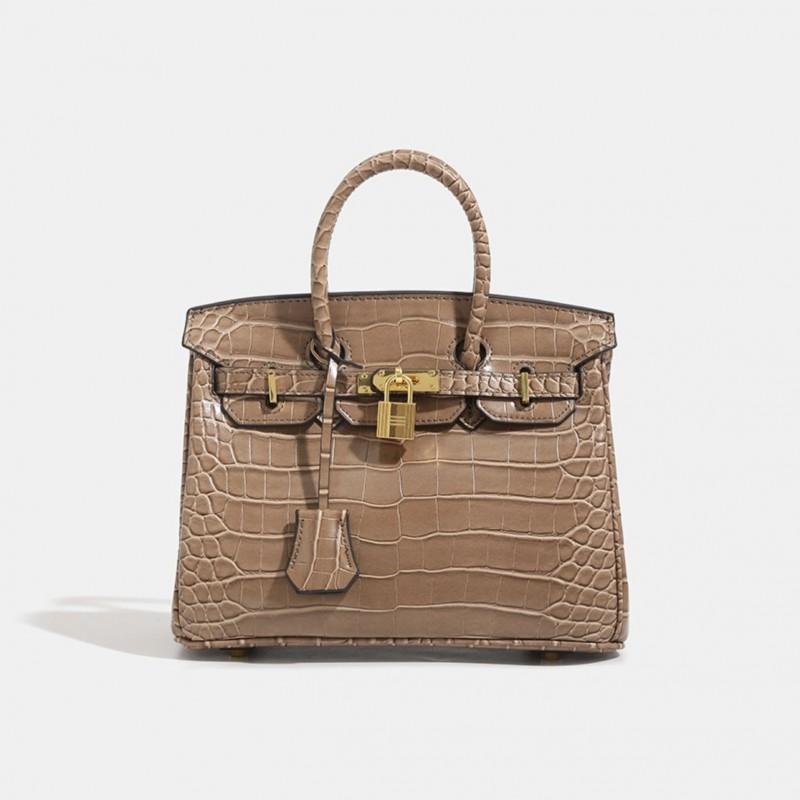 Borsa Tote di Lusso in Pelle di Coccodrillo Grande Capacità Borsa a Spalla da Donna 2026
