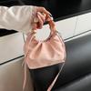 Textured Small Bag Women's Summer New Fashion Beaded Shoulder Messenger Bag Niche Design Armpit Bag