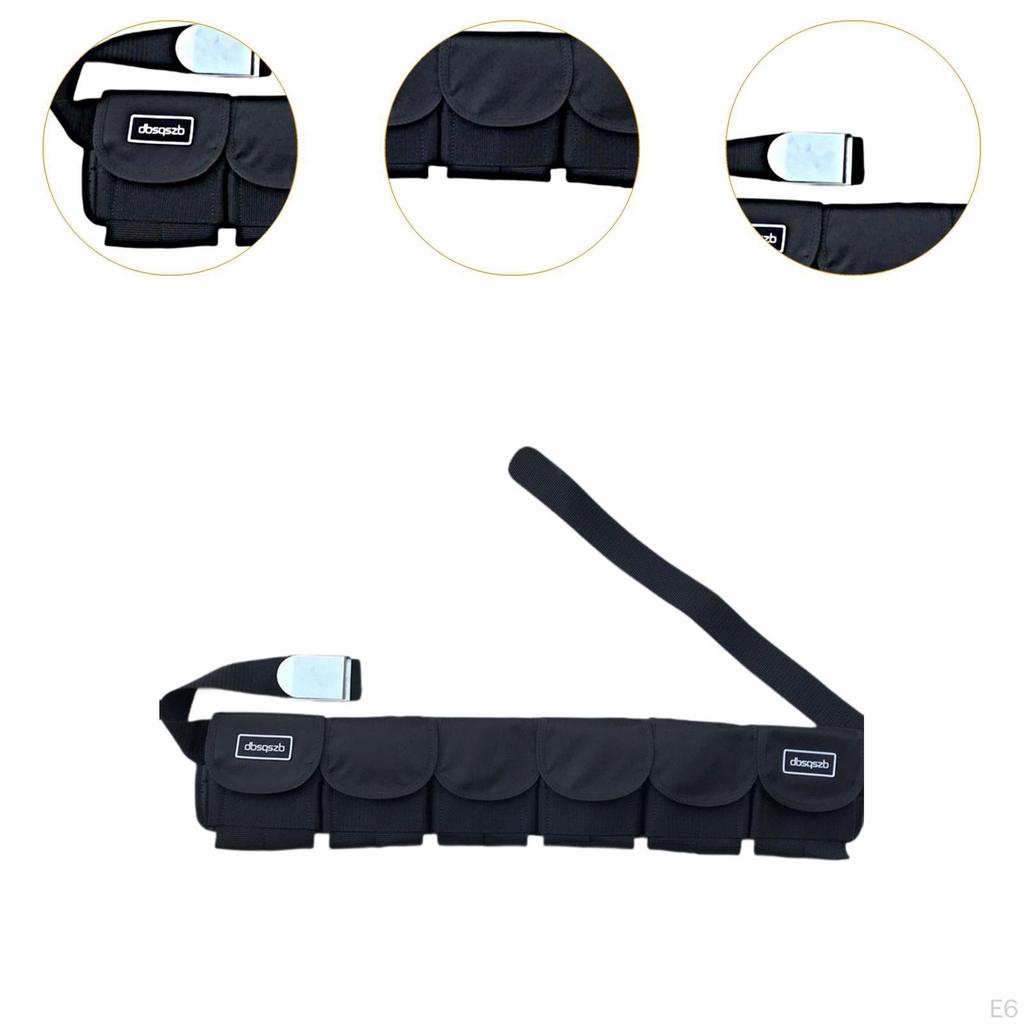 Diving Weight Belt with Pockets and Quick Release Mechanism for Snorkeling