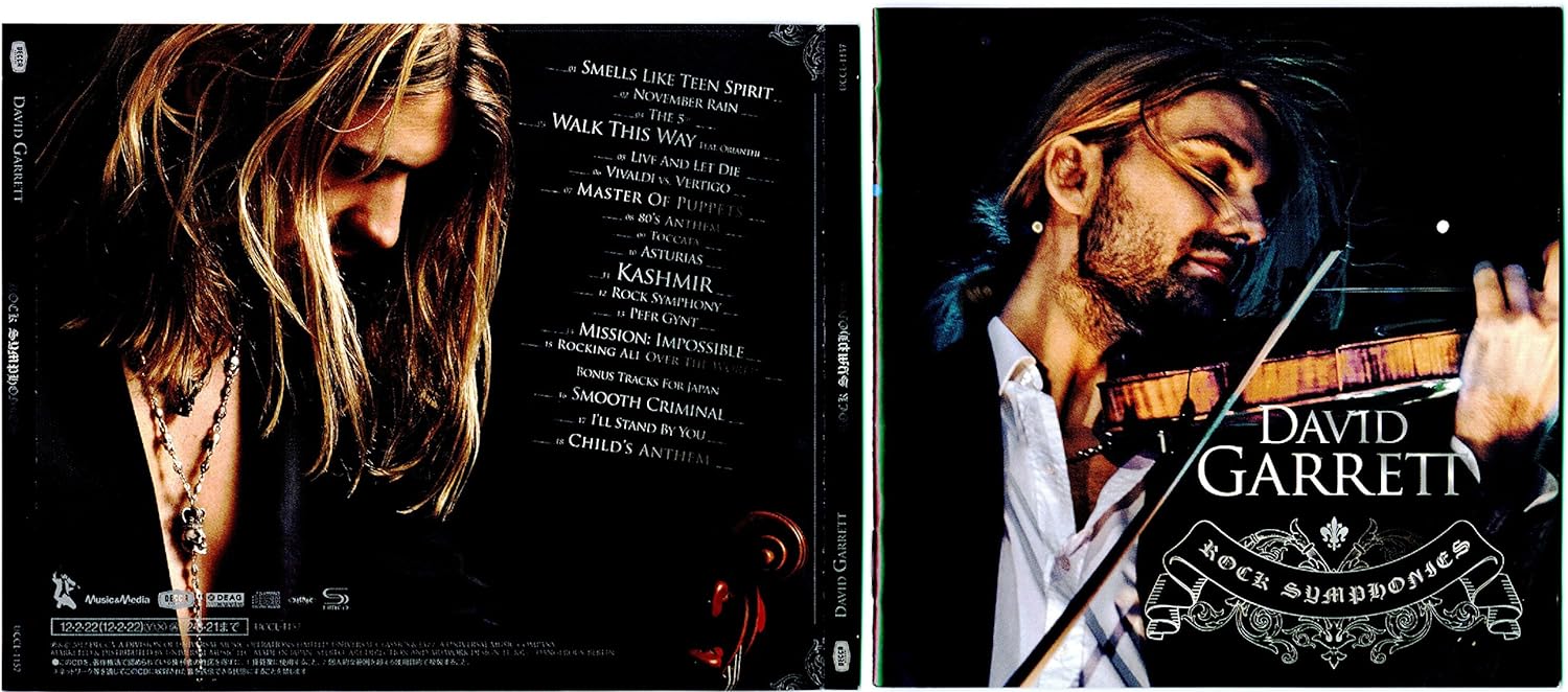 

CD DAVID GARRETT; ORIANTHI - Rock Symphony UCCL1157 Japan ObiMusic Others Used