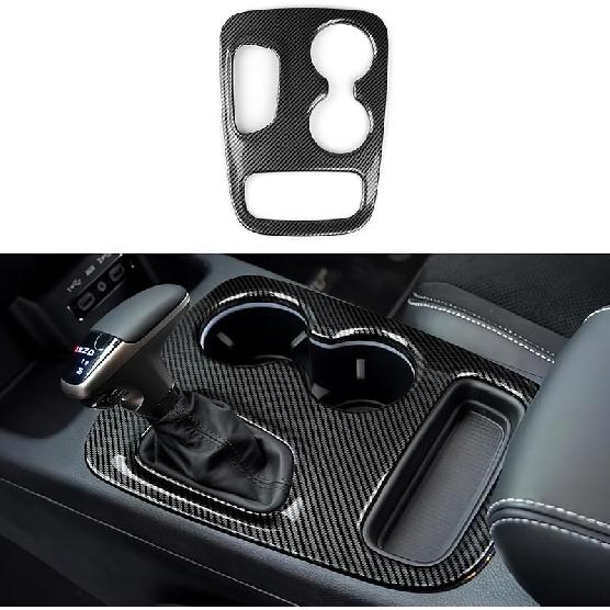 Car Gear Shift Panel Decals For 2018   Dodge Durango Accessories Carbon Fiber Interior Stickers
