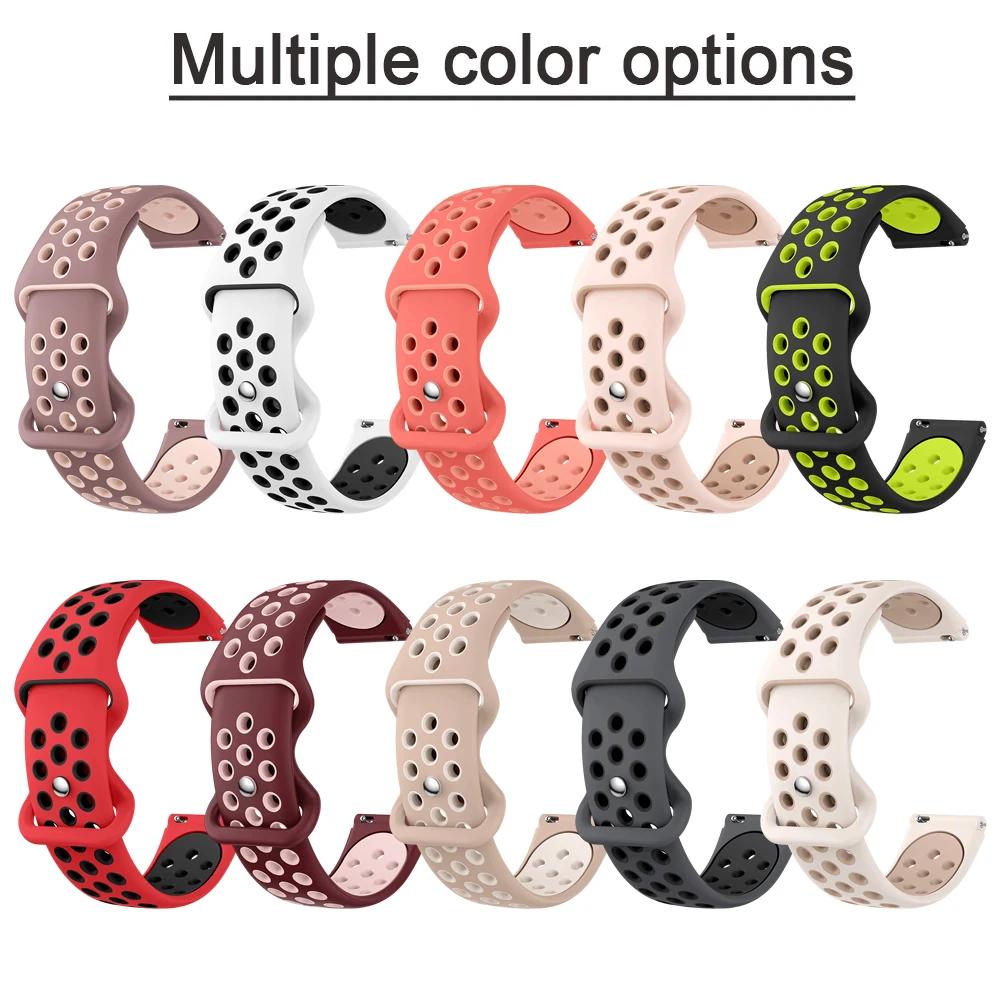 18mm Two-Tone Round Hole Strap for Oppo X2 Mini/Oneplus 3 43mm Universal Strap Accessories for Oneplus Watch 3 43mm Watchband