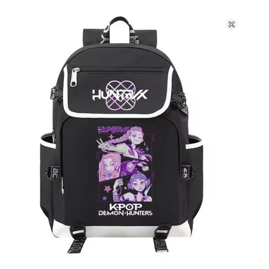 Trend Kpop Anime Cartoon Printed Backpack Lightweight Large Capacity Casual Student School Bag
