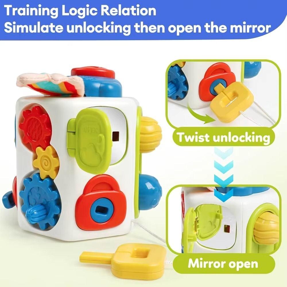 Polyhedral Montessori Sensory Toys Parent-child Interactive Baby Busy Cube  Birthday Party Decor