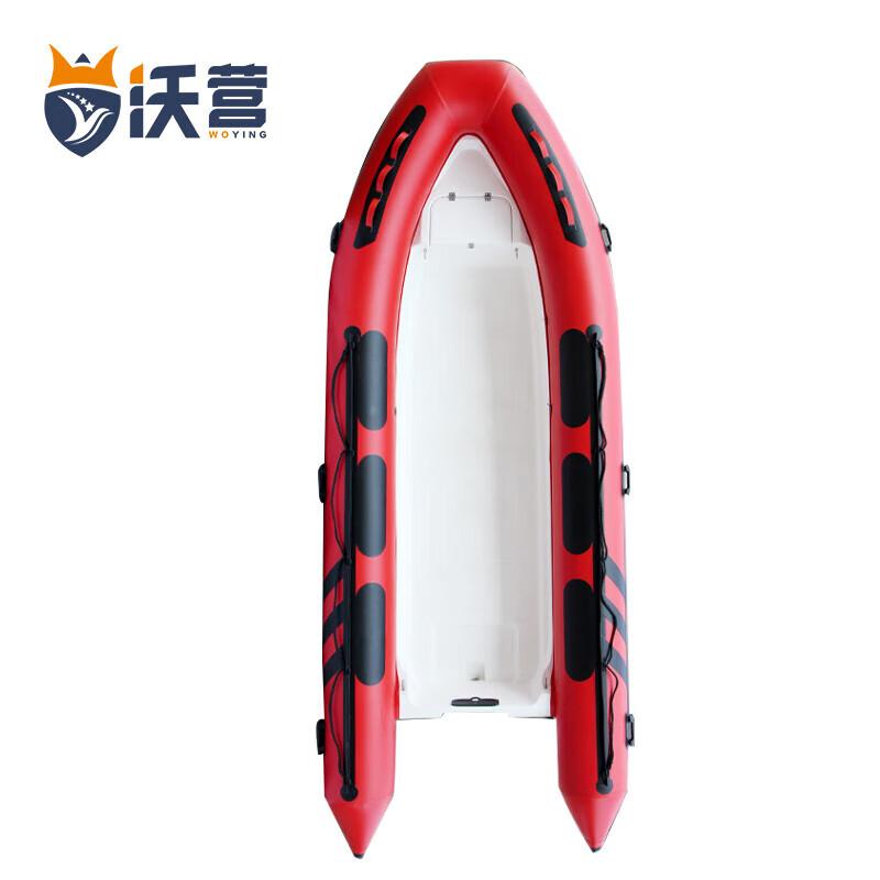 Woying Fiberglass Bottom Inflatable Fishing Boat 3.6m 0.9mm