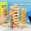 54-Piece Colorful Wooden Stacking Blocks Domino Set for Children's Early Education