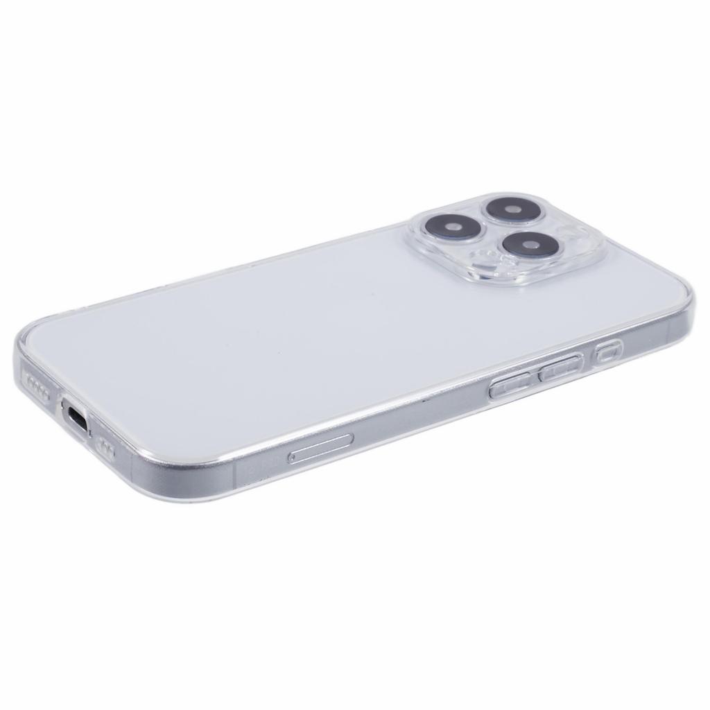 For iPhone 16 Pro Shockproof Case 1.5mm Thickness Clear TPU Phone Cover