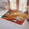 Inoue Toro Cute Cat Floor Mat Eco  Flannel Doormat Non Slip Odorless Indoor Floor Rug Soft Short Plush Home Mat