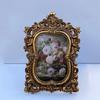 European Retro Gold Embossed Resin Photo Frame - Decorative Wall Hanging