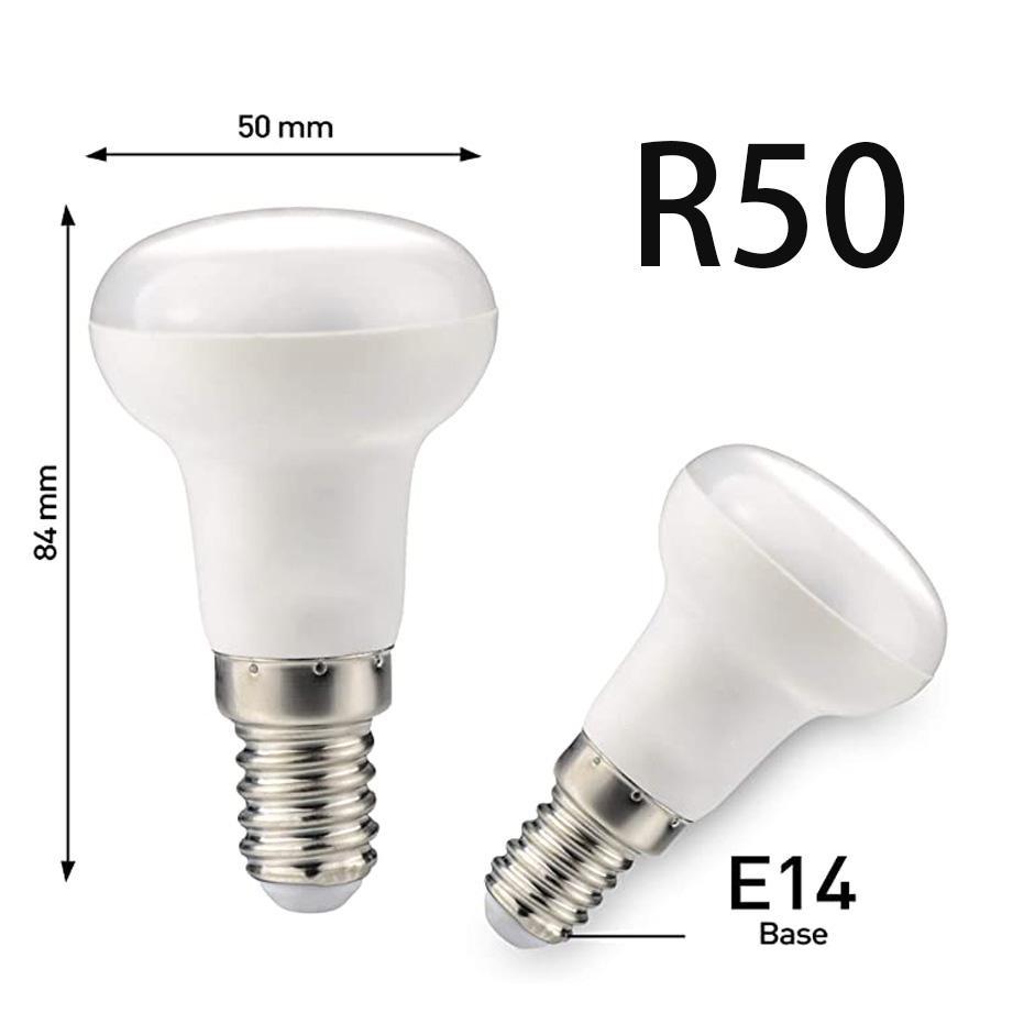 6pcs R50 E14 LED Spotlight Bulbs 9W AC 85-220V No Flicker Umbrella Reflector Lamp for Indoor Home Ceiling Decoration