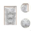 3Pcs Christmas Butterfly Decorations Ornament Decorative Centerpiece with Clip Glitter