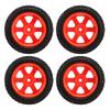 4PCS RC Rubber Tyre 12mm Hex Wheel Rims Rubber Tires Set RC Upgrade Replacement Tyres for 116