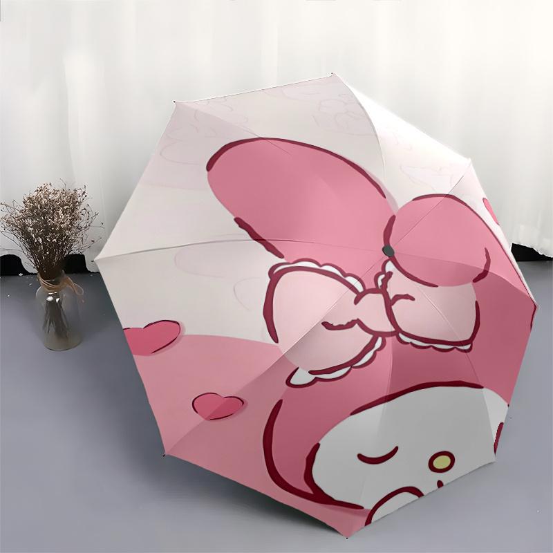 MY MELODY Automatic Opening and Closing Umbrella - Suitable for Various Occasions, Outdoor Activities, Lightweight and Durable Automatic Folding Umbre