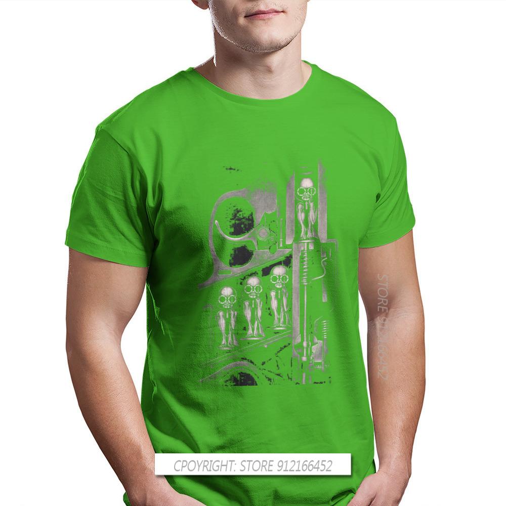 Giger Birth Machine Round Collar TShirt Goth 1980s Subculture Rock Romance 100% Cotton Original T Shirt Man's Tops New Design