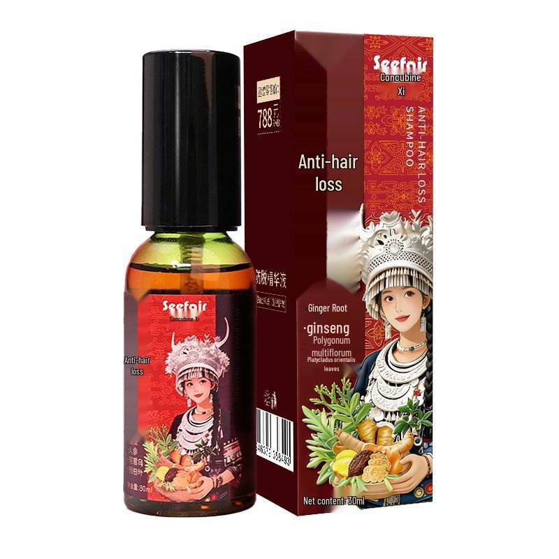Yunnan Bencao Qianfei Anti-Hair Loss Spray: Strengthens roots, improves thinning, and moisturizes hair.