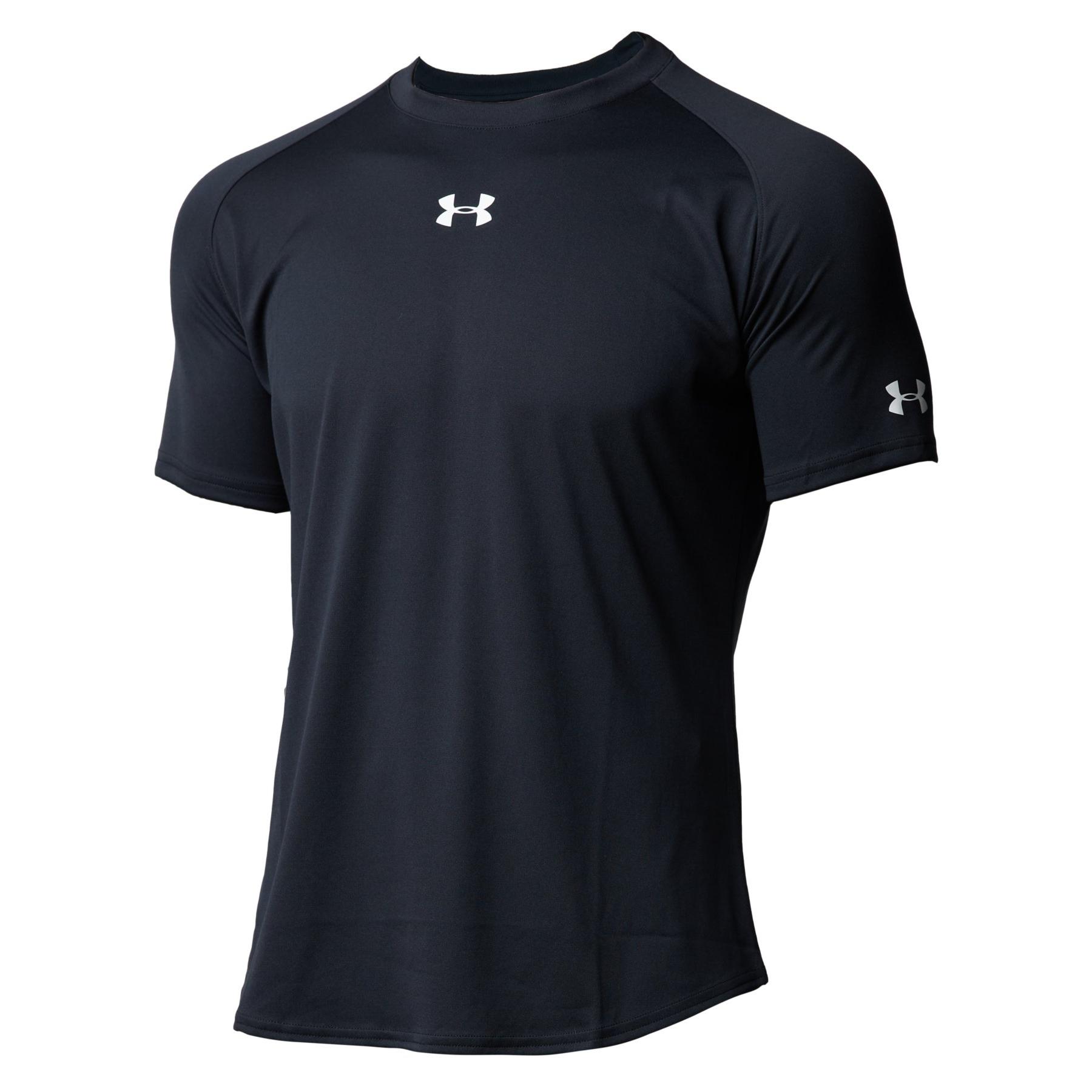 

Under Armour Longshot Comfortable Fashion Simple Classic Short Sleeve T-Shirt Men Tops Black 1359632-001 XL