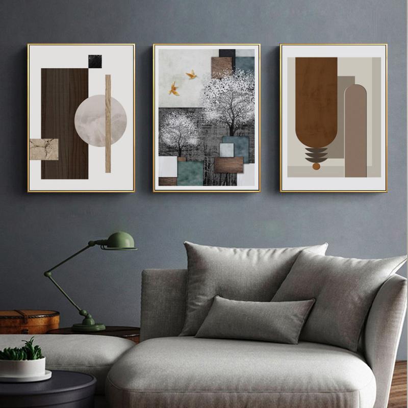 Abstrakte minimalistische Einfachheit Kunst Vintage Leinwand Wand Kunst Wohnkultur Poster Drucke nordische Bilder moderne Malerei