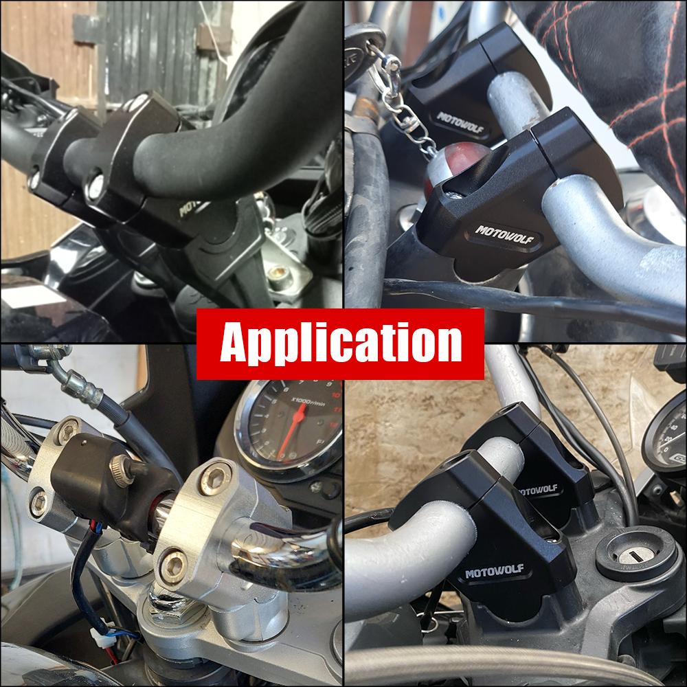 Motocross Handle Clamp For Yamaha For BMW Motorbike Accessories Mount Pit Bike Universal 22mm 28mm Extend Adapter Motorcycle Handlebar Riser