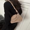 Street Style Small Chain Shoulder Bag With Magnet Closure For Daily Use