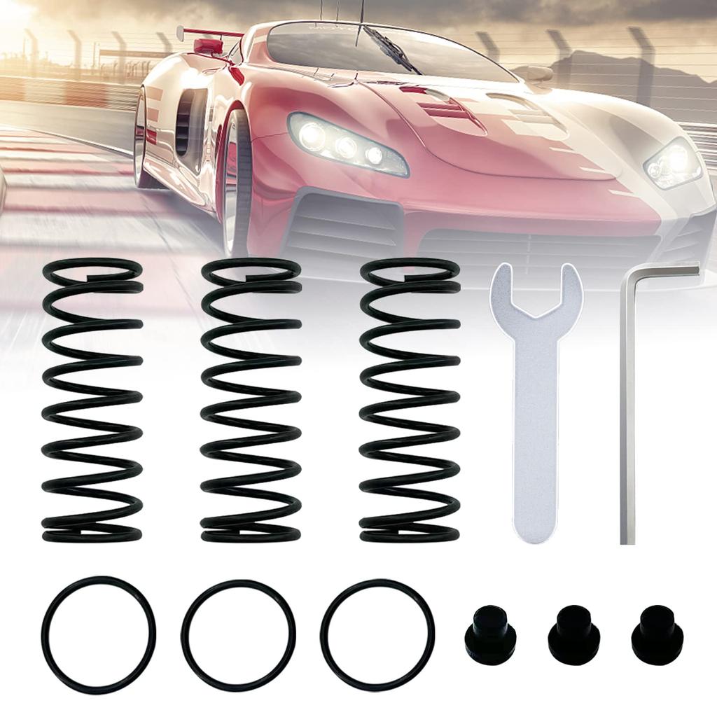 Upgrade Mod Brems- und Gas- und Kupplungspedalfeder-Kit für LOGITECH G25/G27/G29/G920/G923 Rennlenkräder (Schwarz)