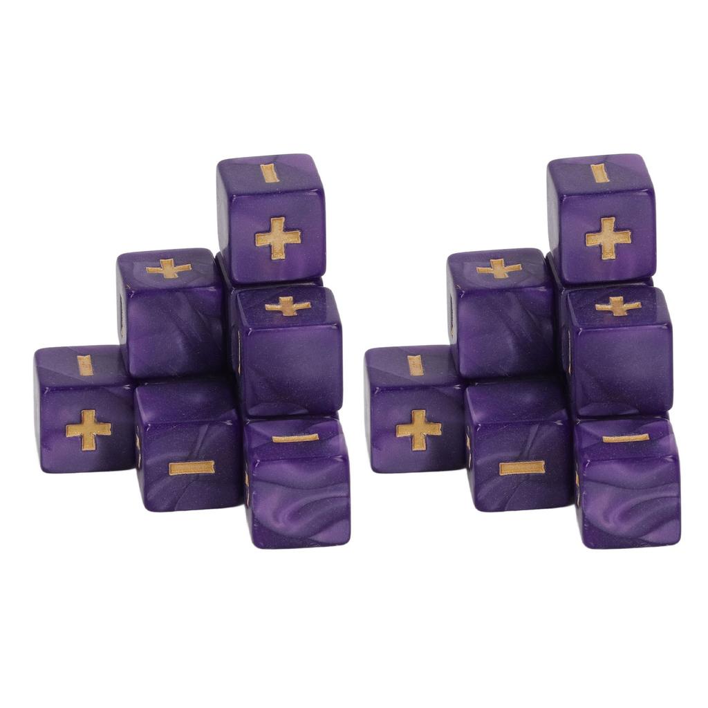 20Pcs 16mm Dice Set Math Operation Calculation Minus Sign Plus Toys for Kids Classroom Teaching