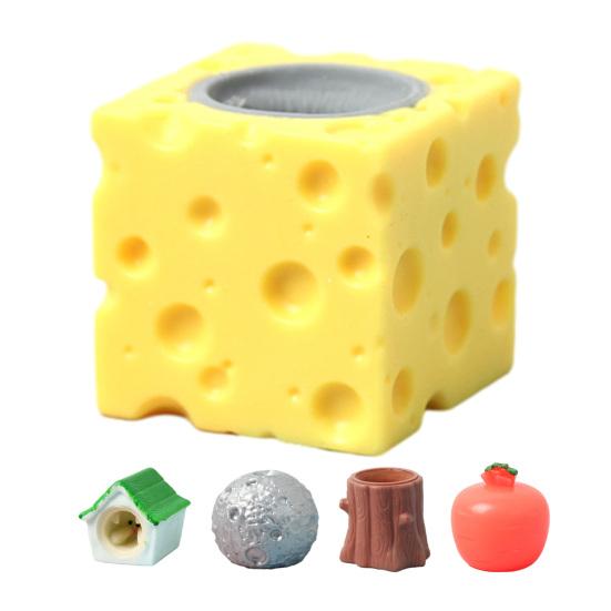 Soft Squeeze Toy Soft Rubber Stress Relief Squeeze Toy for Kids and Adults Portable Palm-Sized Decompression Tool Non-Sticky Cute Shape Healing Toy