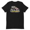 Islip Speedway New York Retro Car Checkered Flag T-shirt