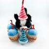 Adjustable Pet Birthday Hat Plush Cone Birthday Hats Striped Celebration Hat  Holiday Decoration