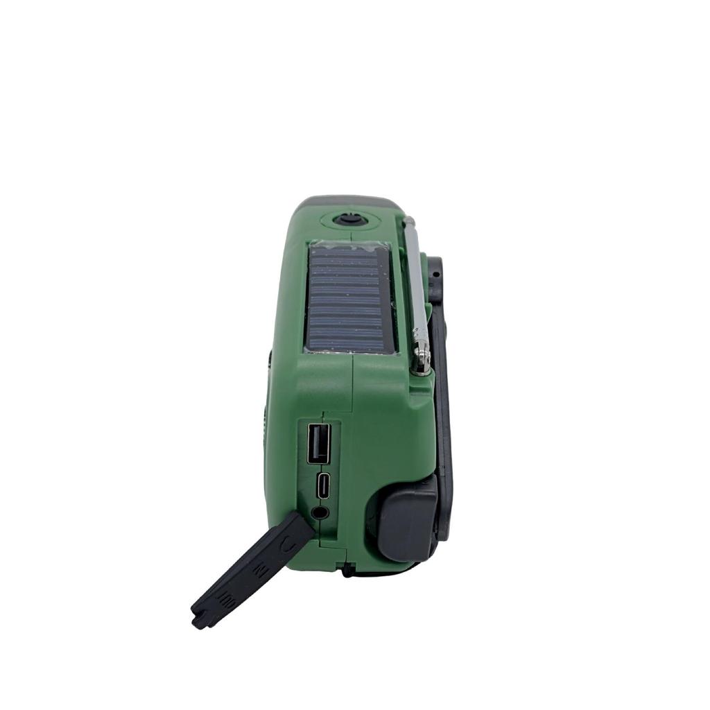 2025 Multifunctional Solar Hand-Crank Emergency Radio with LED and Power Bank