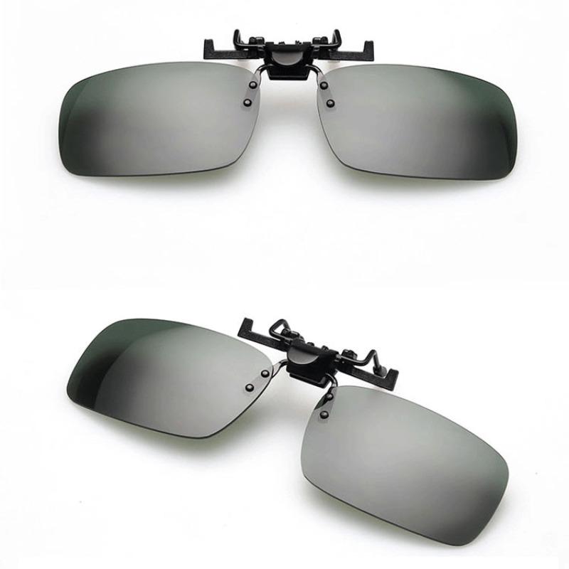 Sunglasses Men Myopia Sunglasses Clip Unisex Driving Night Vision Glasses Upturned Clip Folding Night Vision Clip