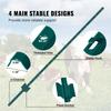 VEVOR 5 Feet Fence Post, 10 Pack U-Channel Heavy Duty Metal Fence Posts, Sturdy Steel Fence Stakes for Garden Yard, Lawn