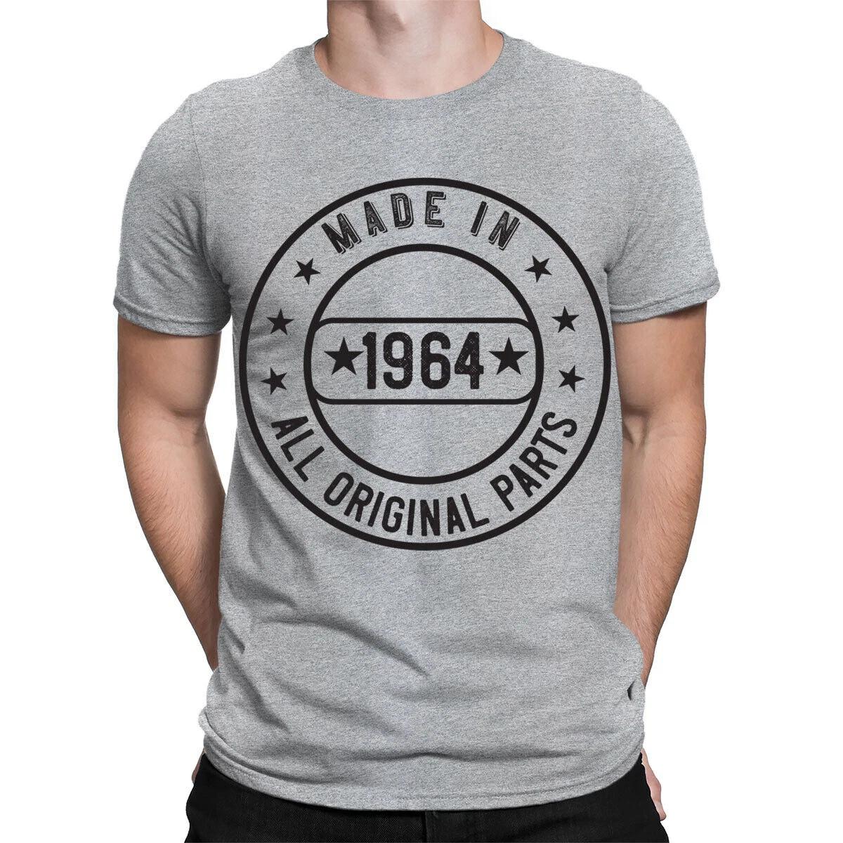 Made in 1964 All Original Parts T-Shirt 62nd Birthday Mens Gift Ideas 5#TA-47 S
