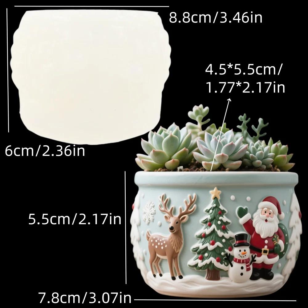 Mushroom Vase Resin Silicone Mold Christmas Decor Mushroom Flower Pot Concrete Mould Christmas Gift Mushroom Vase Gypsum Molds