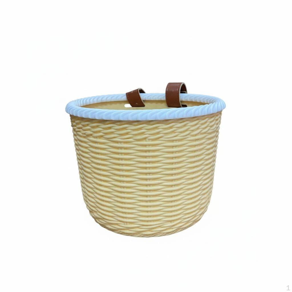 Kids Bike Basket Easy to Install Children's Tricycle Adjustable Straps for Young Children