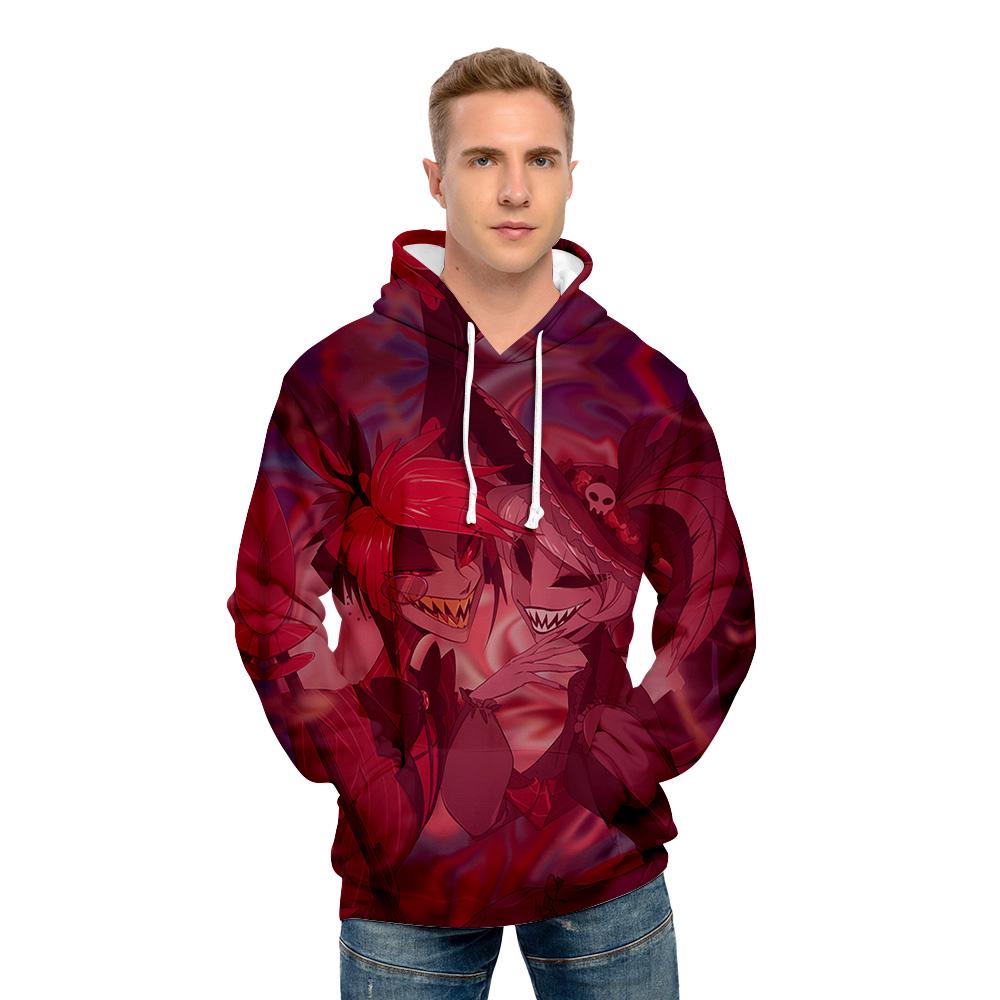 Hazbin Hotel Hoodie Sweatshirt for Mens Womens Unisex Graphic Printed Cool Tie Dye Streetwear Hoodie